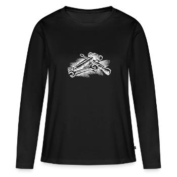 Craftsman Tool Workshop - Women's Premium Organic Long Sleeve Shirt - black - Front - Julia (174cm)