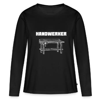 Craftsman's workbench workshop - Women's Premium Organic Long Sleeve Shirt - black - Front - Julia (174cm)