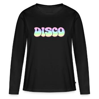 Disco - Frauen Premium Bio Langarmshirt - Schwarz - Vorne - Julia (174cm)