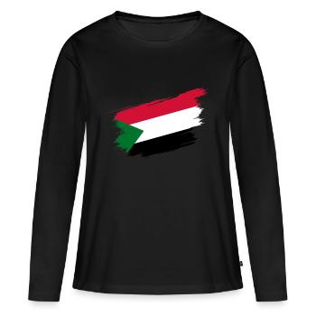 Sudan - Women's Premium Organic Long Sleeve Shirt - black - Front - Julia (174cm)