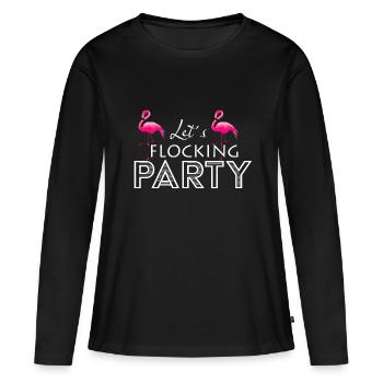 Bride hen party stag night - Women's Premium Organic Long Sleeve Shirt - black - Front - Julia (174cm)