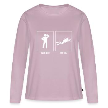 Your Father - My Father - Swim Deep - Women's Premium Organic Long Sleeve Shirt - dusky pink - Front - Julia (174cm)