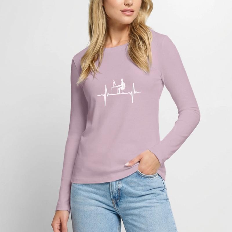 Programmierer Entwickler Programmierer Programmieren IT Computer Frauen Premium Bio Langarmshirt