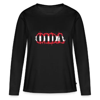 Oida - dialecte autrichien âge - T-shirt manches longues Premium bio Femme - noir - Devant - Julia (174cm)