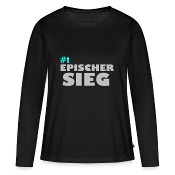 Epischer Sieg - Frauen Premium Bio Langarmshirt - Schwarz - Vorne - Julia (174cm)