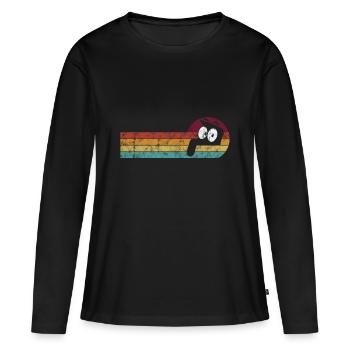 Chat chat de chat chat - T-shirt manches longues Premium bio Femme - noir - Devant - Julia (174cm)