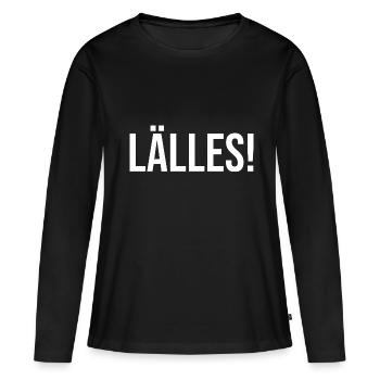 Lälles Platt Siegerland Wittgenstein - Frauen Premium Bio Langarmshirt - Schwarz - Vorne - Julia (174cm)