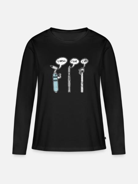 Zahnarzt zahnärztlich Doktor - Premium økologisk langærmet T-shirt til kvinder - sort