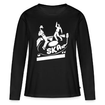 Genre de musique ska - T-shirt manches longues Premium bio Femme - noir - Devant - Julia (174cm)