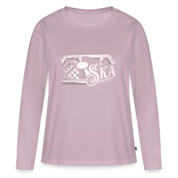 Ska reggae gift - Women's Premium Organic Long Sleeve Shirt - dusky pink - Front - Julia (174cm)