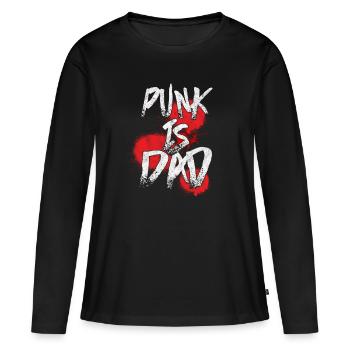 Punk Is Dad Metalcore Heavy Metal Musique Hard Rock - T-shirt manches longues Premium bio Femme - noir - Devant - Julia (174cm)