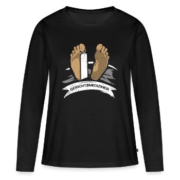 Cadeau de détective judiciaire - T-shirt manches longues Premium bio Femme - noir - Devant - Julia (174cm)