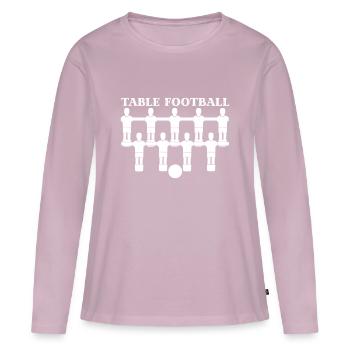 Tischfußball - Frauen Premium Bio Langarmshirt - Altrosa - Vorne - Julia (174cm)
