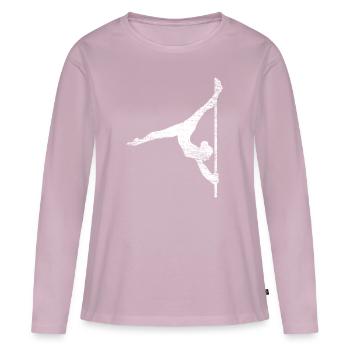 Pole Dance - Frauen Premium Bio Langarmshirt - Altrosa - Vorne - Julia (174cm)