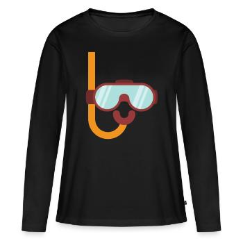 Diving gift diver - Women's Premium Organic Long Sleeve Shirt - black - Front - Julia (174cm)