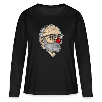 Cadeau Frans Tim - T-shirt manches longues Premium bio Femme - noir - Devant - Julia (174cm)