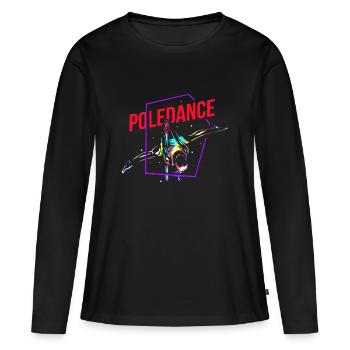 Pole Dance - Frauen Premium Bio Langarmshirt - Schwarz - Vorne - Julia (174cm)