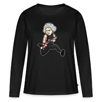 Ludwig van Beethoven - T-shirt manches longues Premium bio Femme - noir - Devant - Julia (174cm)