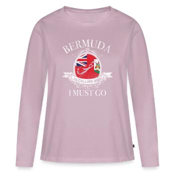 Bermuda Geschenk - Frauen Premium Bio Langarmshirt - Altrosa - Vorne - Julia (174cm)