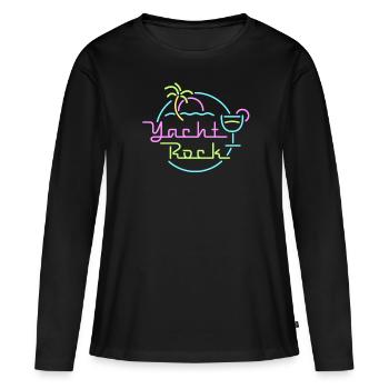 Yacht Rock - Frauen Premium Bio Langarmshirt - Schwarz - Vorne - Julia (174cm)