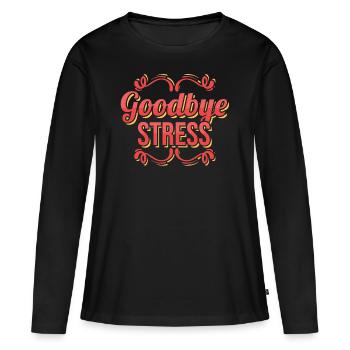 Pension Rente Ruhestand - Frauen Premium Bio Langarmshirt - Schwarz - Vorne - Julia (174cm)
