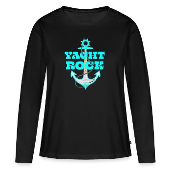 Yacht Rock - Frauen Premium Bio Langarmshirt - Schwarz - Vorne - Julia (174cm)