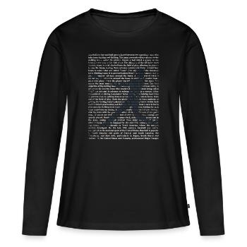 Cadeau de baseball - T-shirt manches longues Premium bio Femme - noir - Devant - Julia (174cm)