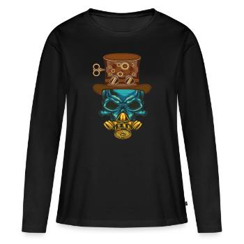 Steampunk Steampunker Steampunks Steampunkers - T-shirt manches longues Premium bio Femme - noir - Devant - Julia (174cm)