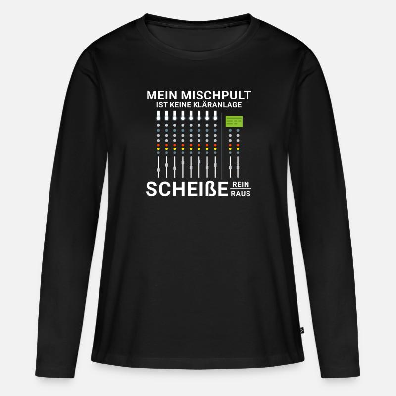 Tontechnik Veranstaltungstechniker Veranstaltung - Frauen Premium Bio Langarmshirt - Schwarz