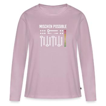Mischen Possible Tontechniker Toningenieur - Frauen Premium Bio Langarmshirt - Altrosa - Vorne - Julia (174cm)
