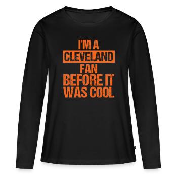 Cadeau de footballeur de sports d'équipe de football américain I - T-shirt manches longues Premium bio Femme - noir - Devant - Julia (174cm)