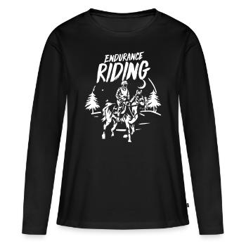 Eventing Military Eventing - Women's Premium Organic Long Sleeve Shirt - black - Front - Julia (174cm)