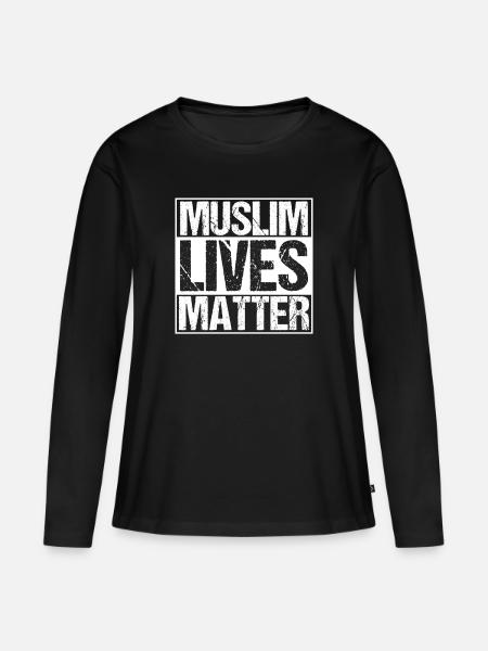 Muslim Allah Islam Moschee Hadj Islamische Reigion - Frauen Premium Bio Langarmshirt - Schwarz
