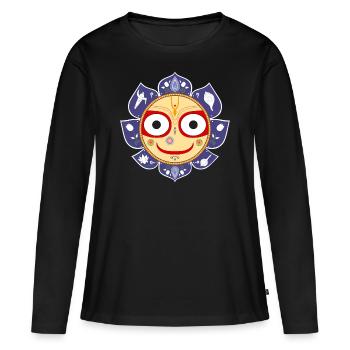 Sri Subhadra Devi - Yoga Maya Devi - T-shirt manches longues Premium bio Femme - noir - Devant - Julia (174cm)