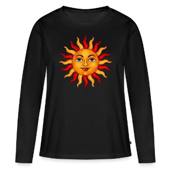 Sun pastel - Women's Premium Organic Long Sleeve Shirt - black - Front - Julia (174cm)