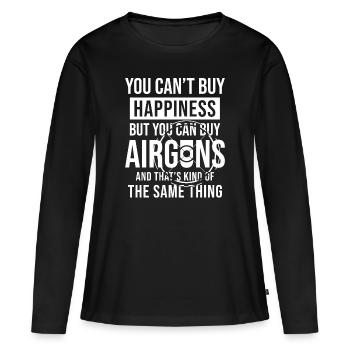 Lustpistole air rifle saying - Women's Premium Organic Long Sleeve Shirt - black - Front - Julia (174cm)