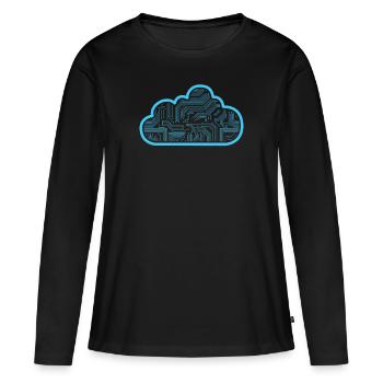 Programmierer - Frauen Premium Bio Langarmshirt - Schwarz - Vorne - Julia (174cm)