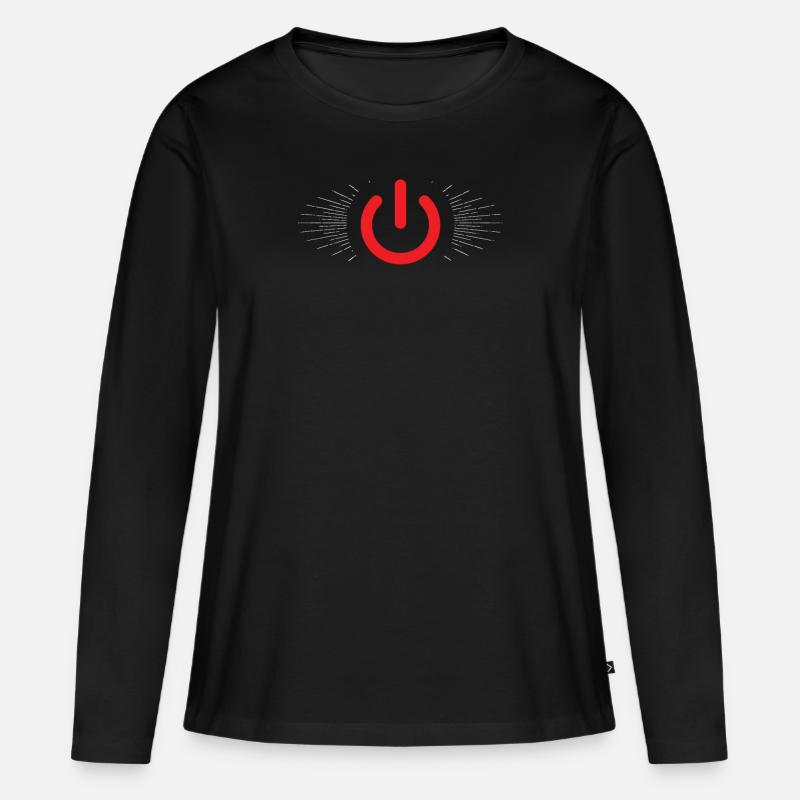 Programmierer - Frauen Premium Bio Langarmshirt - Schwarz