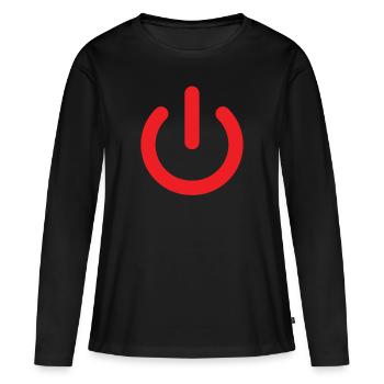 programmeur - T-shirt manches longues Premium bio Femme - noir - Devant - Julia (174cm)