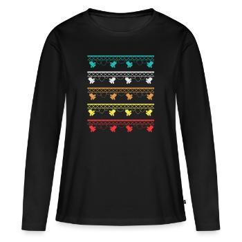 Hängende Scheinwerfer Lighting Engineer Light Job - Frauen Premium Bio Langarmshirt - Schwarz - Vorne - Julia (174cm)