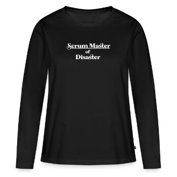 Agile - Scrum Master - T-shirt manches longues Premium bio Femme - noir - Devant - Julia (174cm)