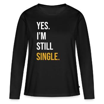 Single Sort Single Day Cadeau - T-shirt manches longues Premium bio Femme - noir - Devant - Julia (174cm)