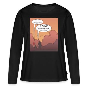 Funny coding programming languages design - Women's Premium Organic Long Sleeve Shirt - black - Front - Julia (174cm)