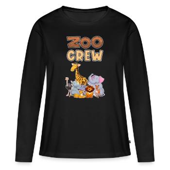 Zoo Crew Zoo Excursion Enfants - T-shirt manches longues Premium bio Femme - noir - Devant - Julia (174cm)