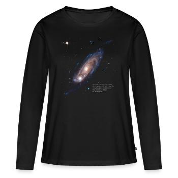 Spiral Galaxy UGC 2885 - Frauen Premium Bio Langarmshirt - Schwarz - Vorne - Julia (174cm)
