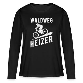 Downhill Waldweg Heizer - T-shirt manches longues Premium bio Femme - noir - Devant - Julia (174cm)