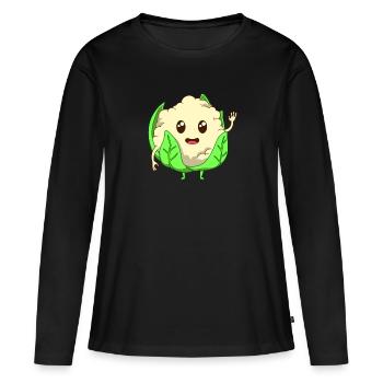 BD Chou-fleur - T-shirt manches longues Premium bio Femme - noir - Devant - Julia (174cm)
