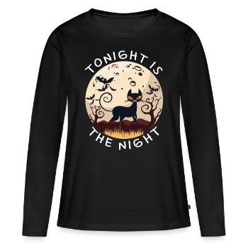 Tonight Is The Night - Women's Premium Organic Long Sleeve Shirt - black - Front - Julia (174cm)