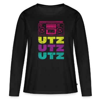 Beats - Beat Box - Women's Premium Organic Long Sleeve Shirt - black - Front - Julia (174cm)
