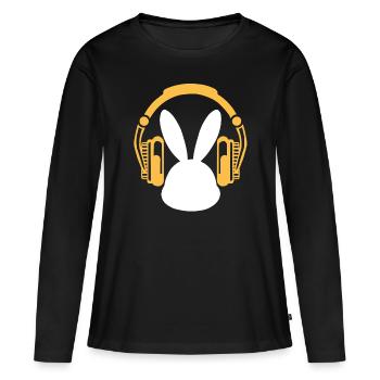 Ostern - Frauen Premium Bio Langarmshirt - Schwarz - Vorne - Julia (174cm)